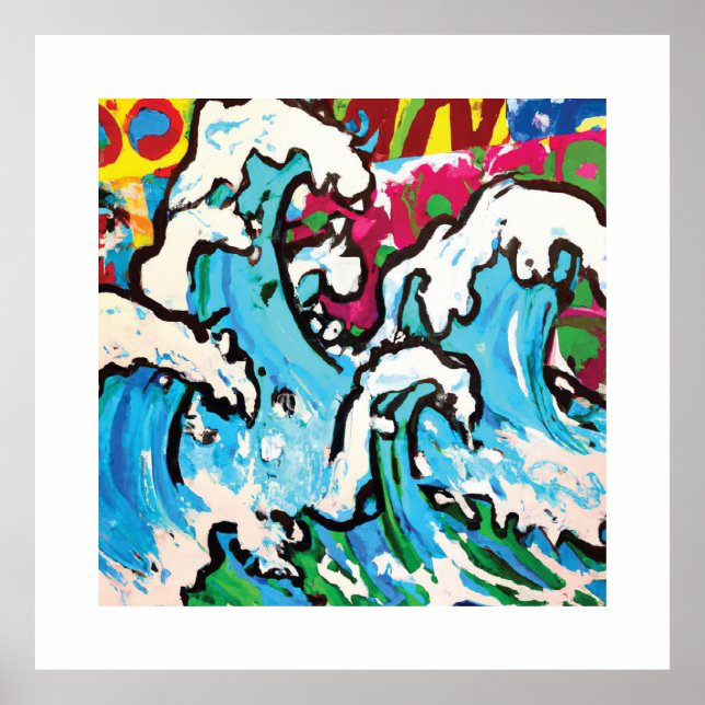Gnarly Surf Wall Art Poster (Vorne)