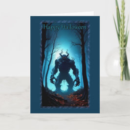 Gnarly Tree Monster Halloween Card Karte