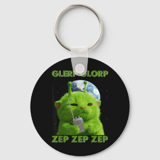 Gnarp Cat Silly Alien Cat Meme Brainrot Meme Funny Schlüsselanhänger