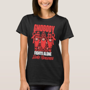 Gnobody kämpft allein Gnome Stroke Survivor Stroke T-Shirt