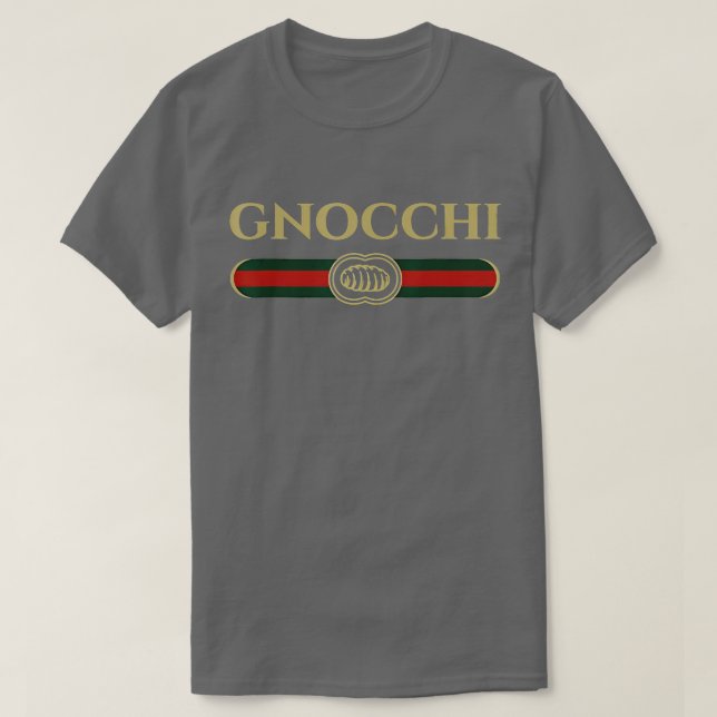 Gnocchi im lustigen Logo-Stil TShirt (Design vorne)