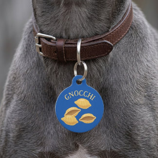 Gnochhi Name Personalisiertes Hund Katze Haustier Haustiermarke