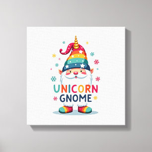 Gnom Einhorn Shirt Familie passend Gruppe Weihnach Leinwanddruck