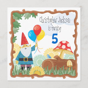 Gnom-Einladung zum Geburtstag Einladung