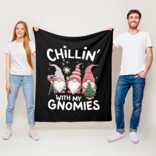 Gnom-Familien-Weihnachten Chillen Mit Meinen Gnome Fleecedecke