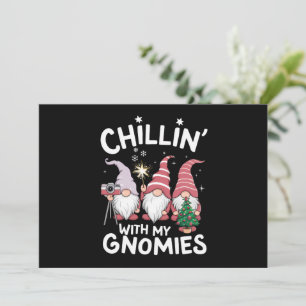 Gnom-Familien-Weihnachten Chillen Mit Meinen Gnomi Feiertagskarte