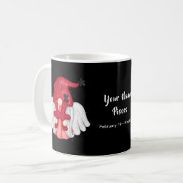Gnom Fische Astrologie-Sternzeichen Engel Ihr Name Kaffeetasse