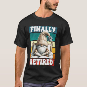 Gnom für Bücher-Rentner liebt Lesen endlich im Ruh T-Shirt