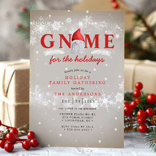 Gnom Für Die Feiertage Weihnachtsfamilientreffen Einladung