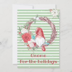 Gnom für die Weihnachtsfeiertage Feiertagskarte