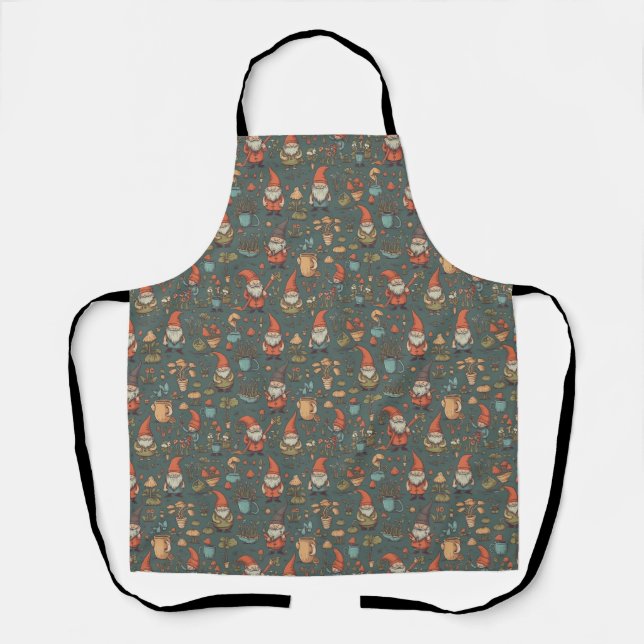 Gnom-Garten-Allover-Schürze Schürze (Vorderseite)