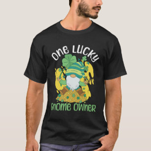Gnom Gärtnerei St. Patricks Tag Glücklicher Garten T-Shirt