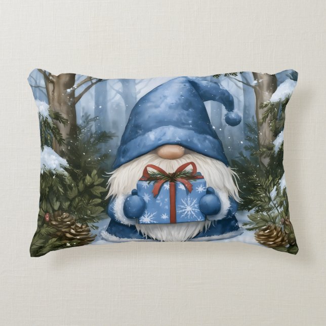 Gnom Geschenk Dekokissen (Vorderseite)
