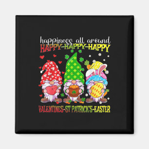 Gnom glückliches Valentins St. Patrick Ostern Glüc Magnet