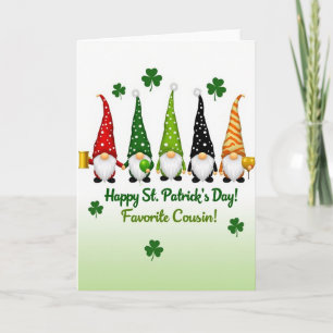 Gnom Gold Topf St. Patricks Tag Karte
