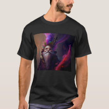 Gnom-Hexenmeister Fantasy-Shirt | D&D Gamer Kunst