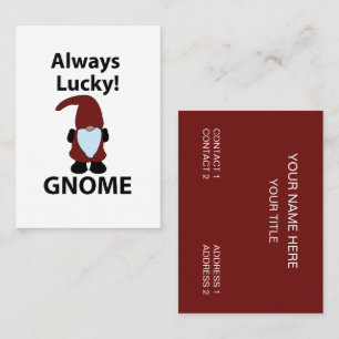 Gnom Immer Glücklicher Gnom Visitenkarte