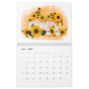 Gnom-Kalender Süß Whimsical Niedlich Jedes Jahr Kalender