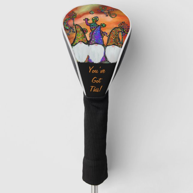 Gnom-Kunst Golf Headcover (Vorderseite)