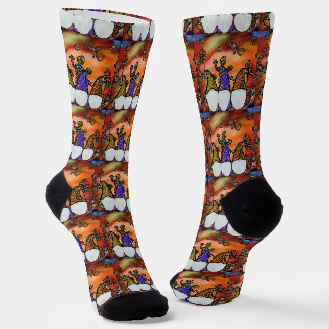 Gnom-Kunst Socken (Gewinkelt)