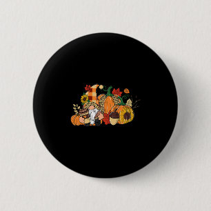 Gnom Kürbisgewürz Dankbar Erntedankfest Herbst F Button
