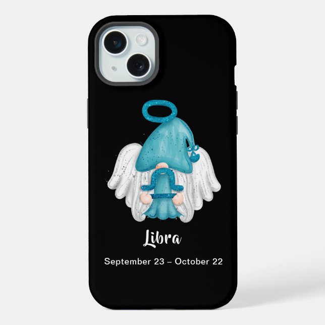 Gnom Libra Astrologie-Sternzeichen Engel iPhone Hülle (Rückseite)