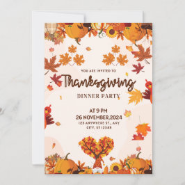 Gnom mit Kürbissen Herzbaum Kunst Herbst Einladung