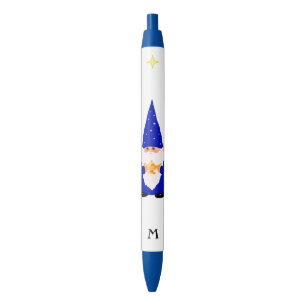 Gnom mit magischer Lampe & Monogramm Kugelschreiber