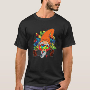 Gnom mit Puzzleteilen Autismus-Bewusstsein T-Shirt