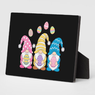 Gnom Ostern Farbige Hübsche Eier Frühling Feiertag Fotoplatte