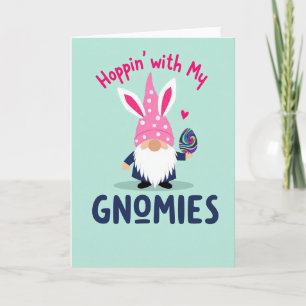 Gnom Ostern Feiertags-Ei-Karte Karte