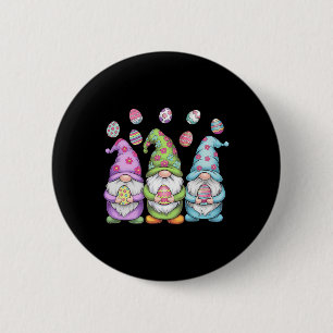 Gnom Ostern Mädchen Frauen Kinder Ostereiersuche F Button
