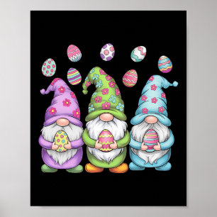 Gnom Ostern Mädchen Frauen Kinder Ostereiersuche F Poster