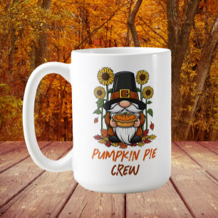 Gnom Pilger Kürbiskuchen-Crew Thanksgiving Kaffeetasse