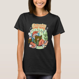 Gnom Platz wie zu Hause lesende Katze schlafende G T-Shirt