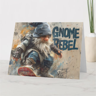 Gnom-Rebell Skateboarding-Grafik Karte