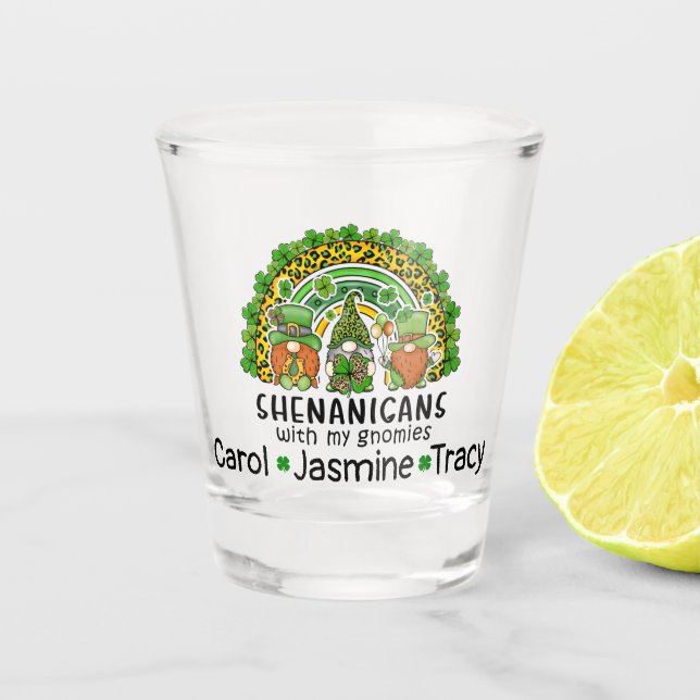 Gnom-Späßchen Schnapsglas (Vorderseite)