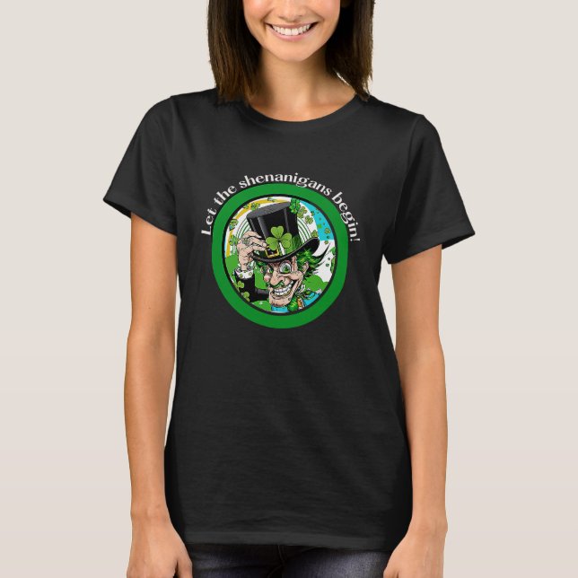 Gnom St. Patrick Frohen St. Patrick's Day  Dekorat T-Shirt (Vorderseite)