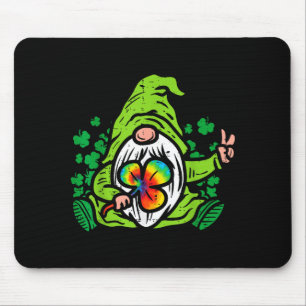 Gnom Tie-Dye Kleeblatt St. Patrick's Day Hipe Mousepad
