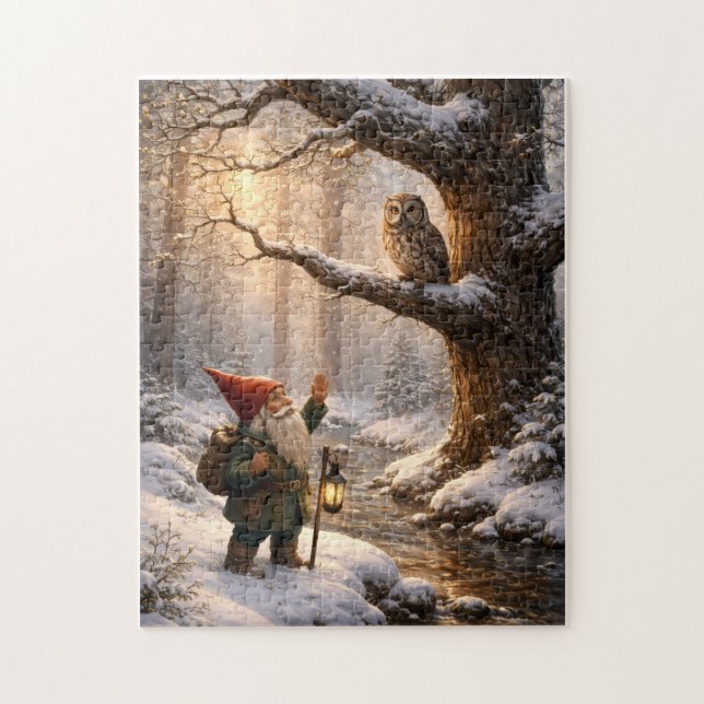 Gnom und die Eule Puzzle (Vertikal)