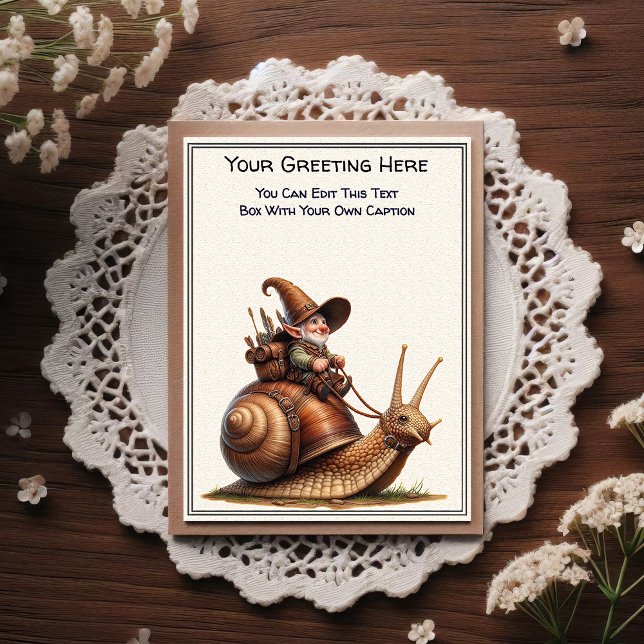 Gnom und Elfenkrieger-Geschichtsbuch für jeden Anl Postkarte (Von Creator hochgeladen)