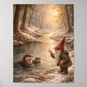 Gnom und Otter Poster