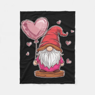 Gnom Valentinstag Liebesherz Kinder Fleecedecke