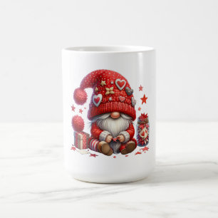 Gnom Valentinstagsglas voller Herzen Kaffeetasse