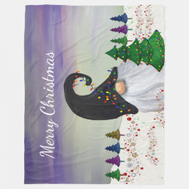Gnom-Weihnachtsdekoration Fleecedecke