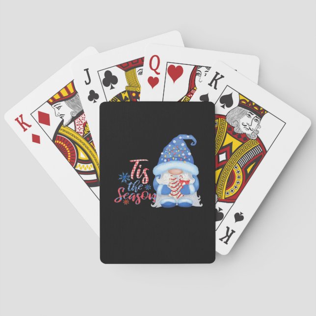Gnom Weihnachtszeit  Spielkarten (Rückseite)