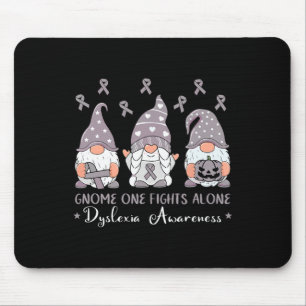 Gnome 1 Kampf allein Silver Ribbo Mousepad