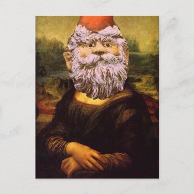 Gnome-A-Lisa Postkarte (Vorderseite)