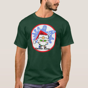 Gnome Alone Funny Christmas Film Parody Red Green T-Shirt
