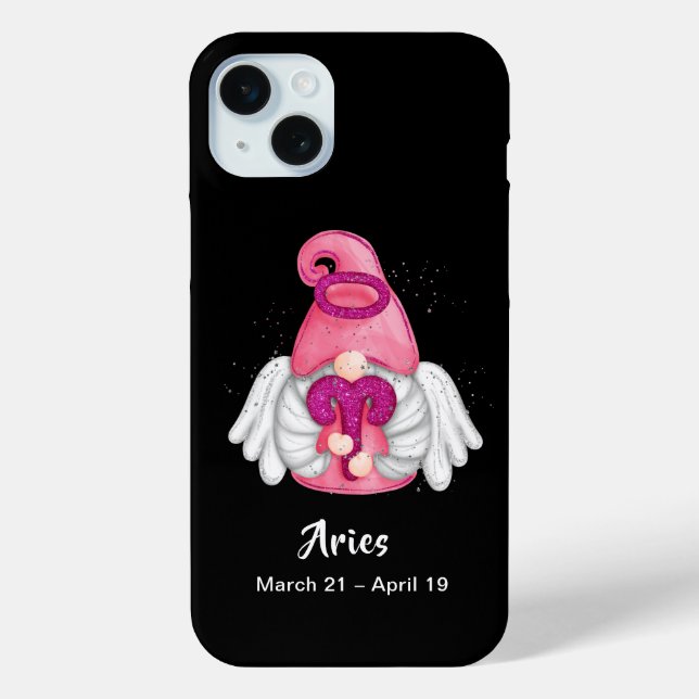 Gnome Aries Astrologie Sign Angel Case-Mate iPhone Hülle (Rückseite)